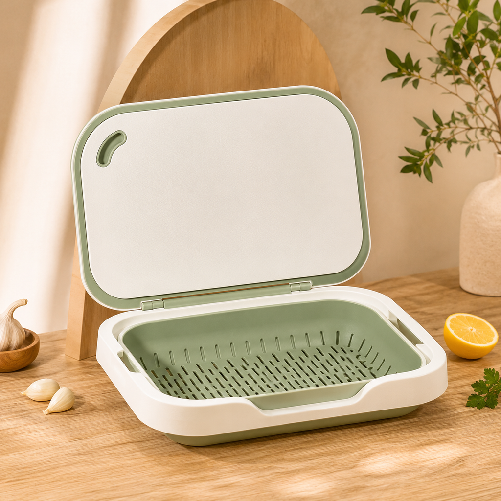 3-in-1 Kitchen Prep, Rinse & Drain Station