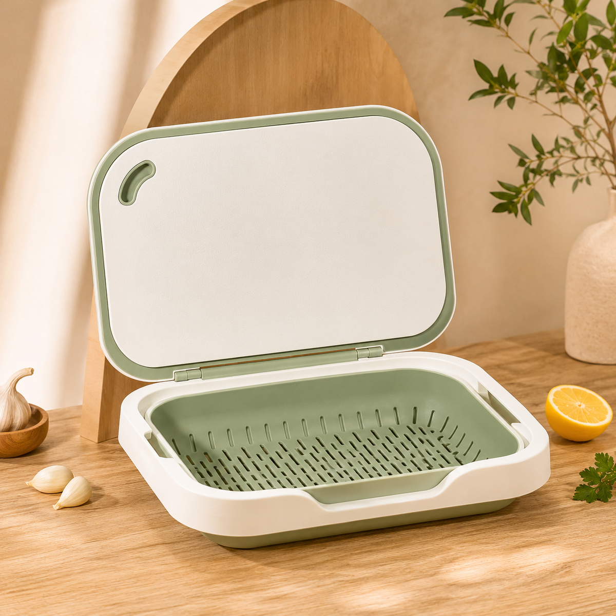 3-in-1 Kitchen Prep, Rinse & Drain Station