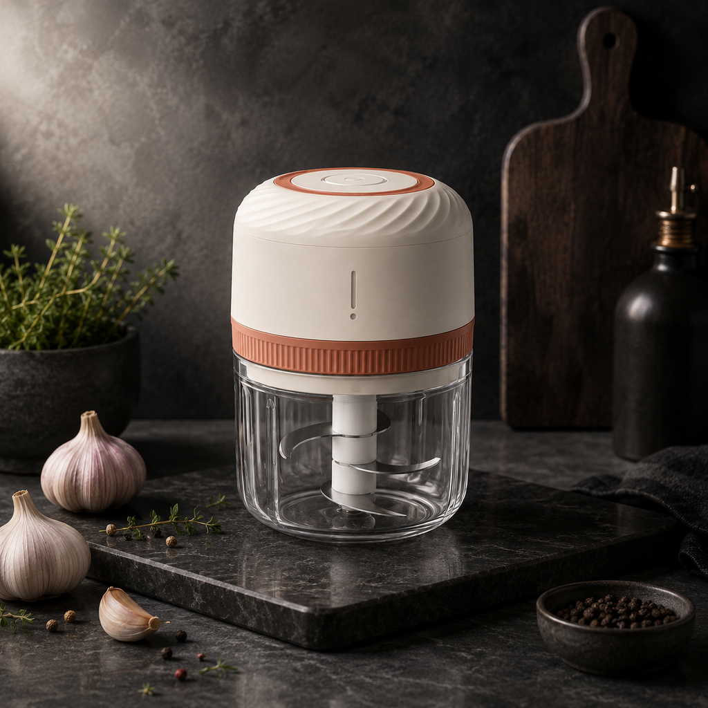 Mini Electric Food Chopper for Garlic, Herbs, Onions & Everyday Kitchen Prep