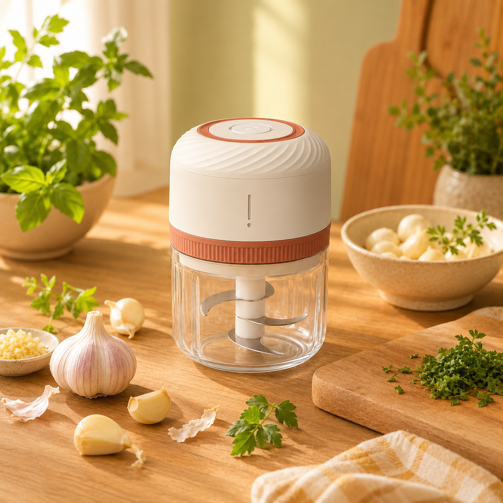 Mini Electric Food Chopper for Garlic, Herbs, Onions & Everyday Kitchen Prep
