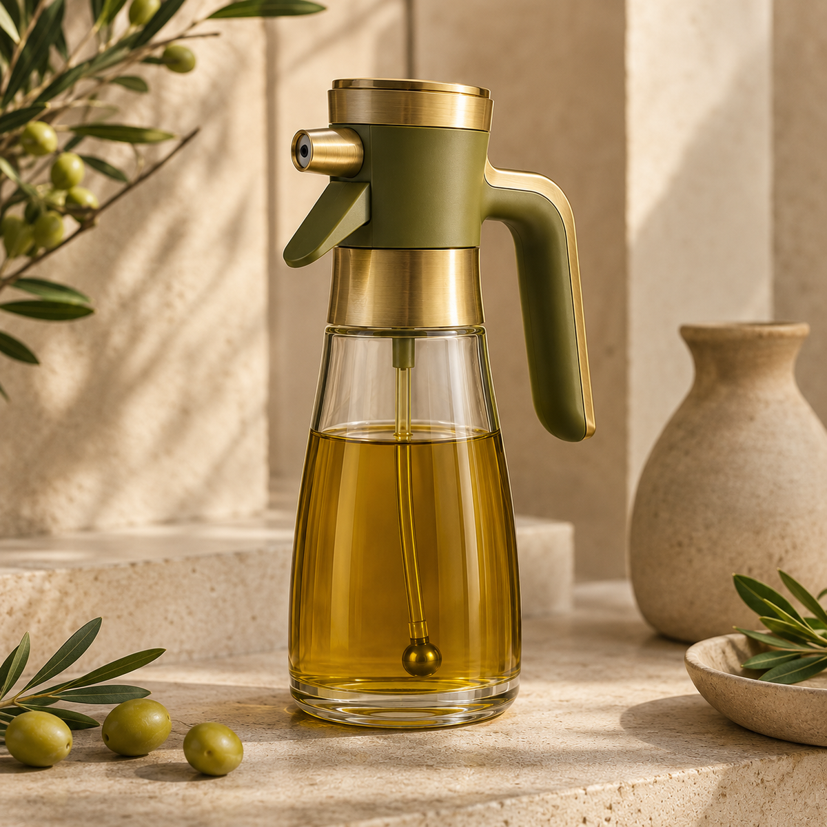 Olive Oil Sprayer Bottle for Cooking, Salads & Everyday Kitchen Prep