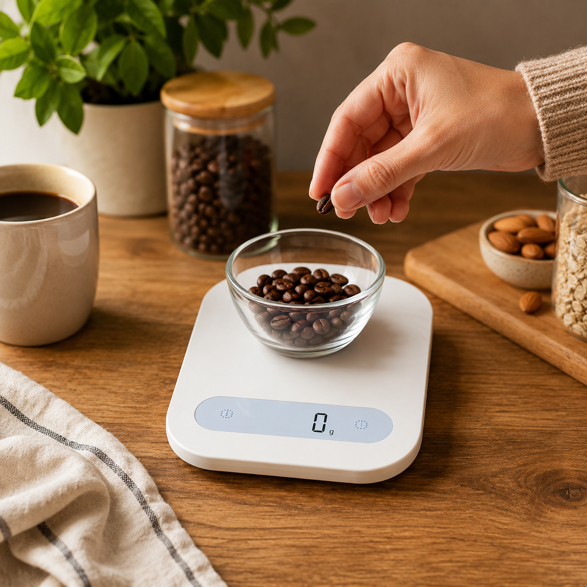 Digital Kitchen Scale for Baking, Coffee, Meal Prep & Everyday Cooking