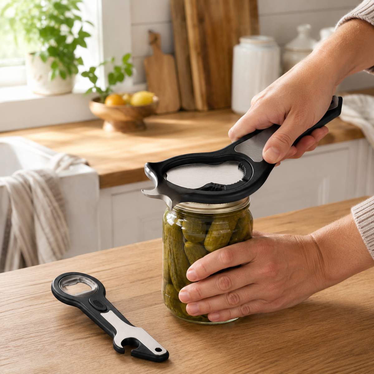 6-in-1 Easy Grip Jar & Bottle Opener Set
