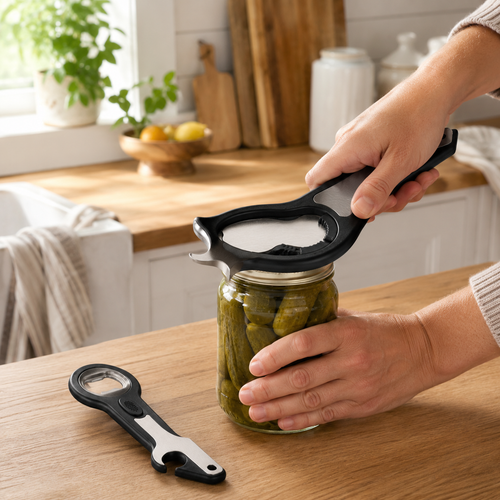 6-in-1 Easy Grip Jar & Bottle Opener Set