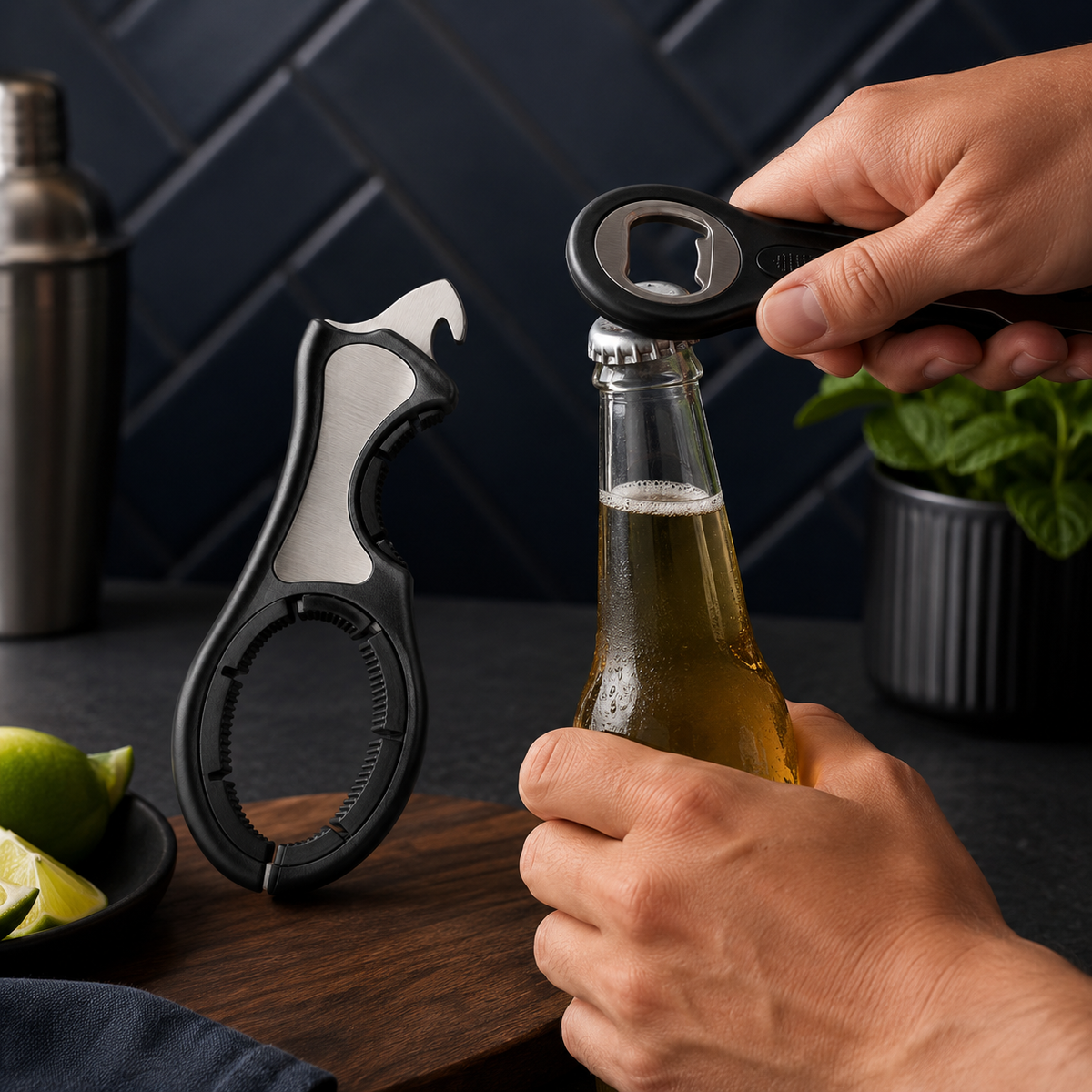6-in-1 Easy Grip Jar & Bottle Opener Set