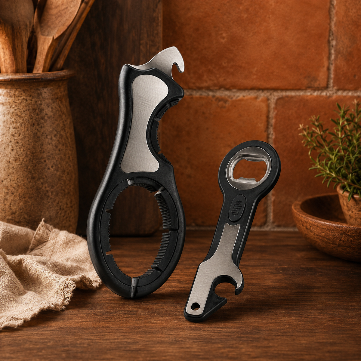 6-in-1 Easy Grip Jar & Bottle Opener Set