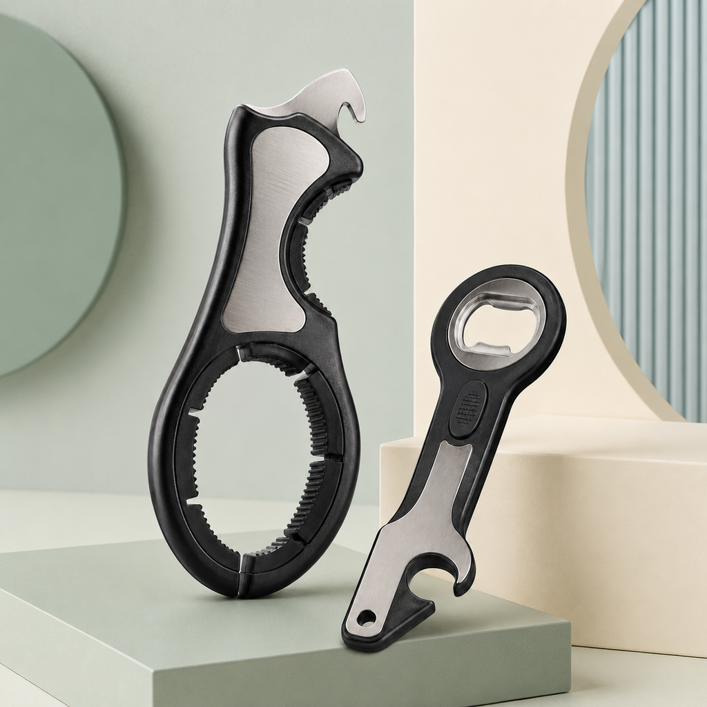 6-in-1 Easy Grip Jar & Bottle Opener Set