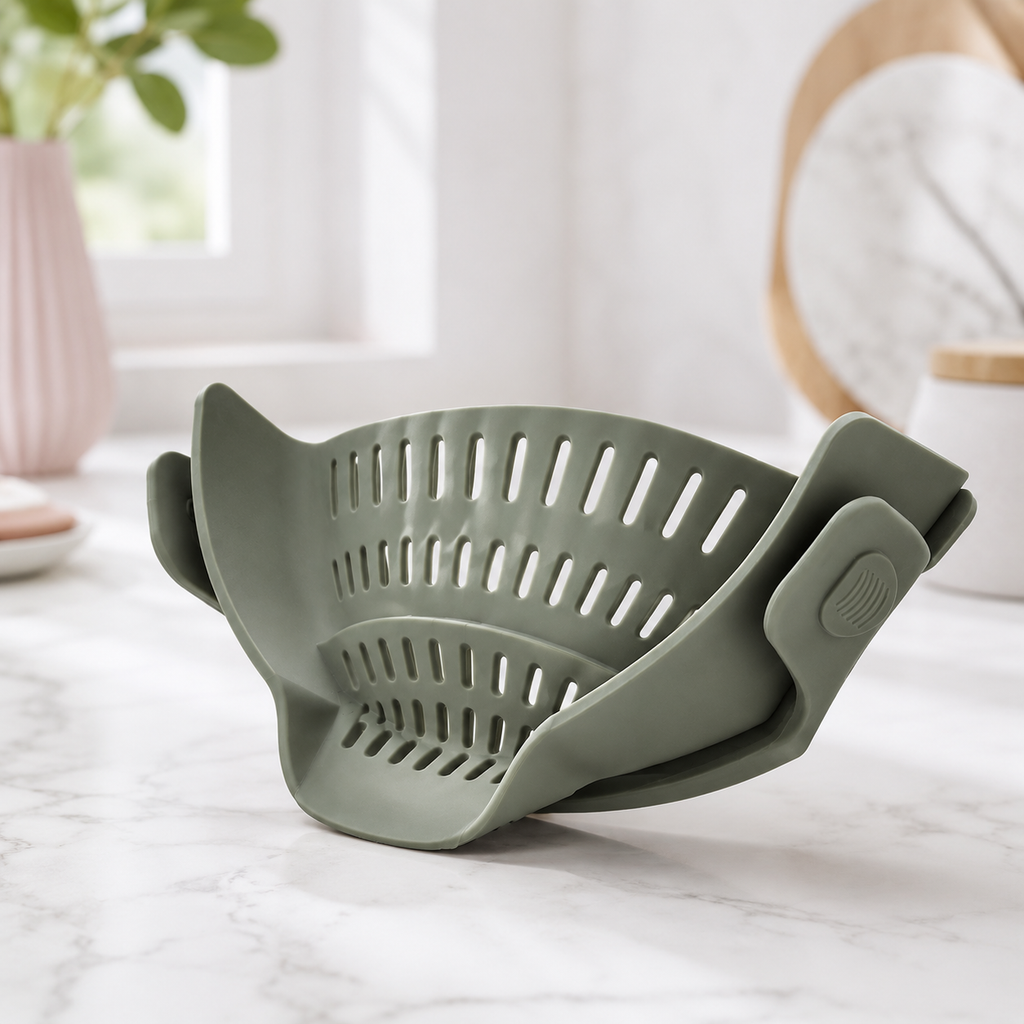 Clip-On Silicone Pot Strainer