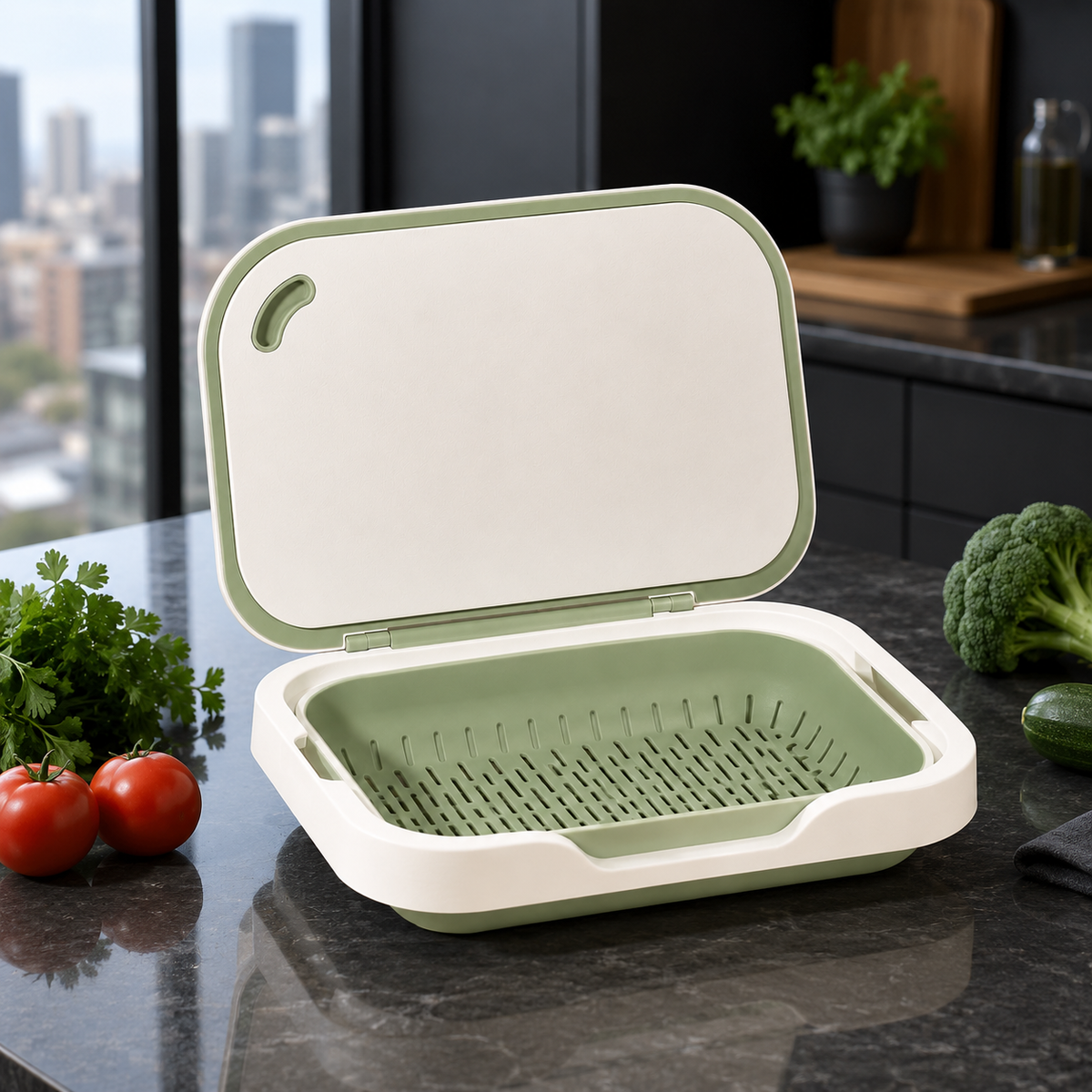 3-in-1 Kitchen Prep, Rinse & Drain Station