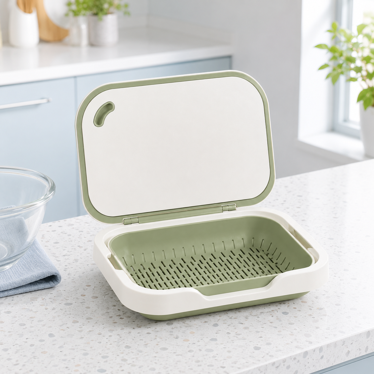 3-in-1 Kitchen Prep, Rinse & Drain Station