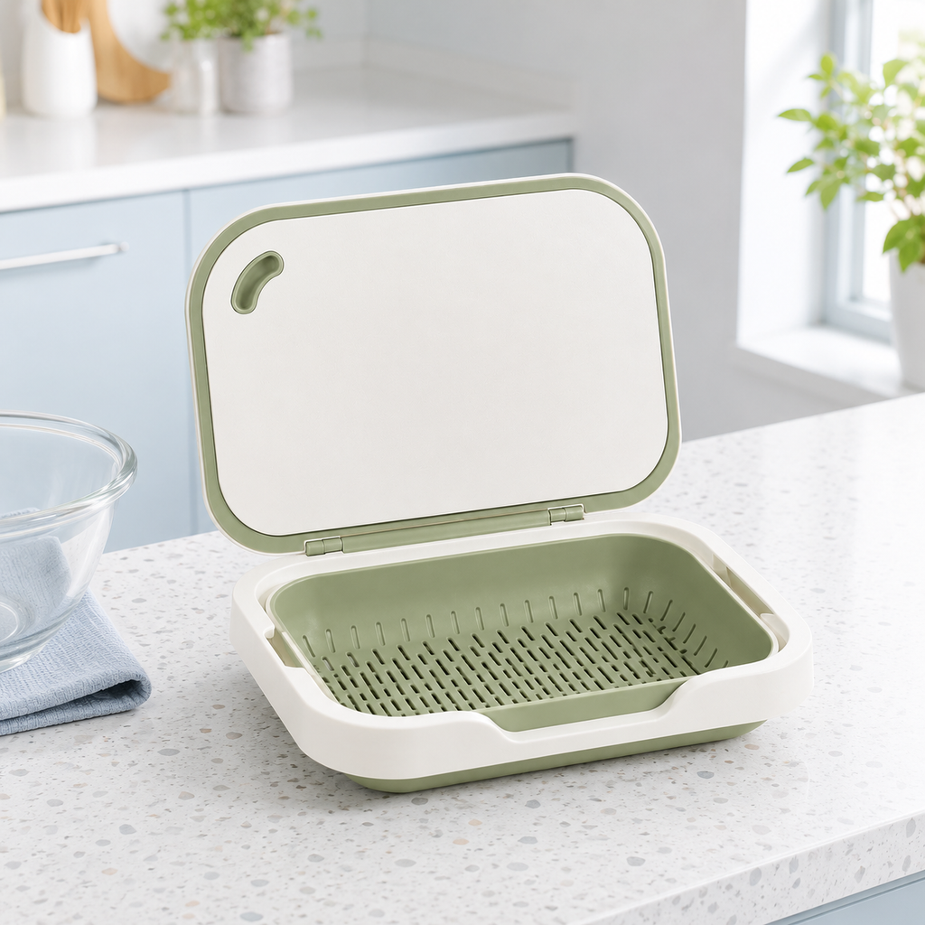 3-in-1 Kitchen Prep, Rinse & Drain Station