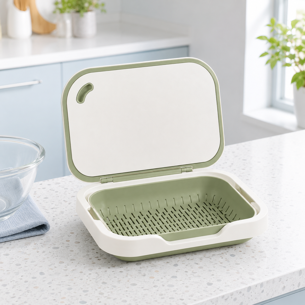 3-in-1 Kitchen Prep, Rinse & Drain Station