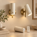 Cordless Adjustable Wall Sconce – Warm LED Accent Light with Remote Control