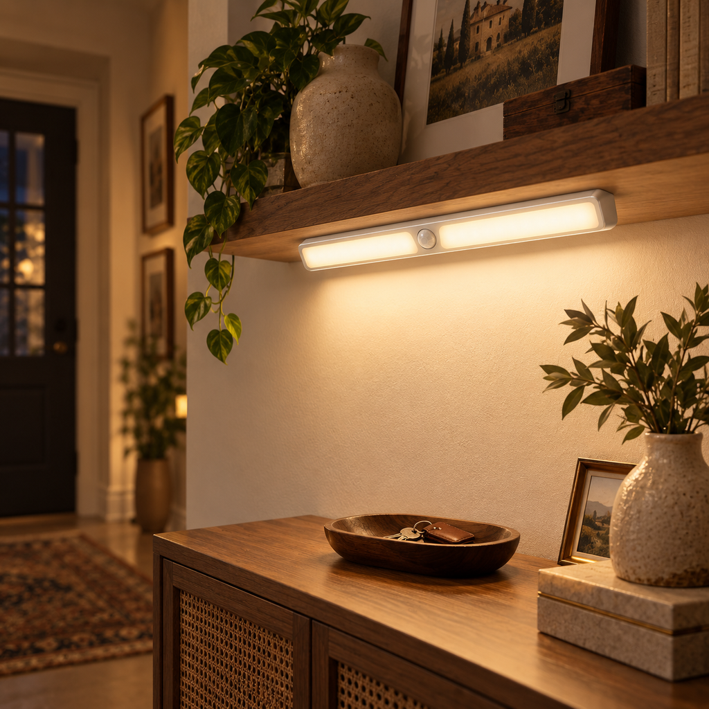 Rechargeable Motion Sensor Under Cabinet Light – Wireless LED Closet & Counter Light
